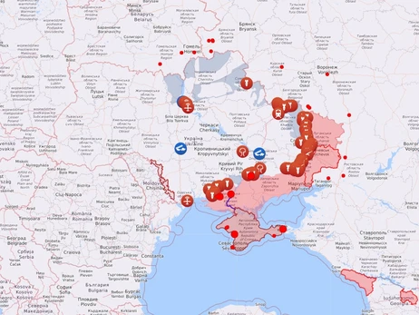 Карта боевых действий в Украине: 18.10.2022