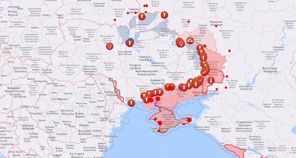 Карта бойових дій в Україні: 19.10.2022