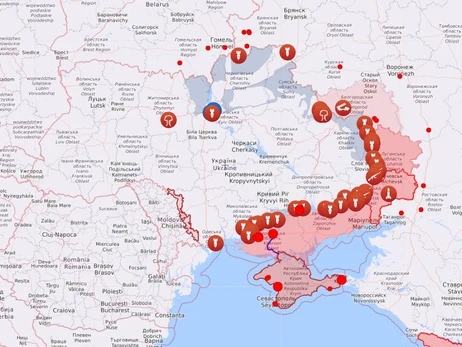 Карта боевых действий в Украине: 19.10.2022