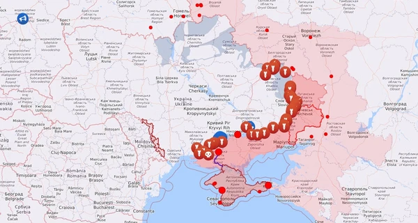 Карта боевых действий в Украине: 22.10.2022