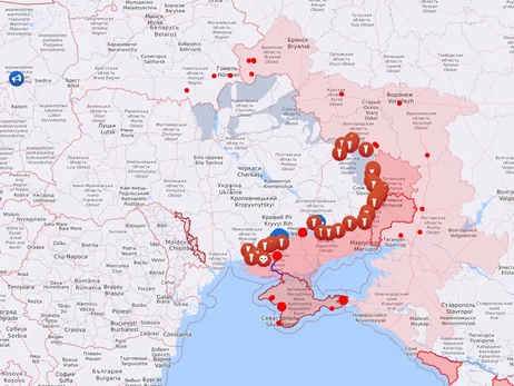 Карта бойових дій в Україні: 22.10.2022