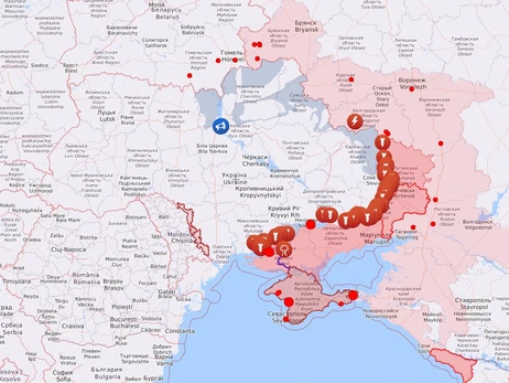 Карта боевых действий в Украине: 25.10.2022