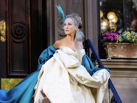 Сара Джессика Паркер через 14 лет надела свадебное платье Керри от Vivienne Westwood