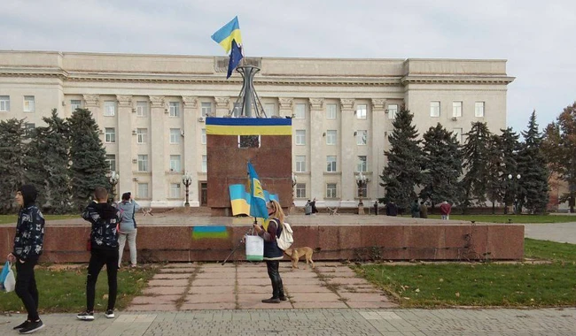 У Херсоні підняли український прапор