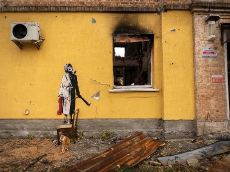 Влада Бородянки: Нам запропонували продати графіті Бенксі, а натомість відбудувати весь район