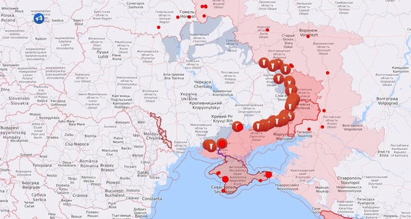 Мапа бойових дій в Україні: 21.11.2022