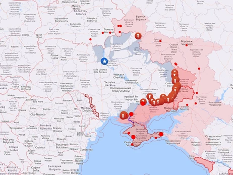 Карта боевых действий в Украине: 23.11.2022