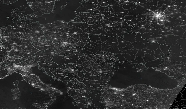 NASA показало, как выглядел блекаут в Украине из космоса 23 ноября