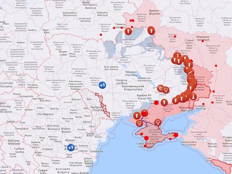 Карта боевых действий в Украине: 30.11.2022