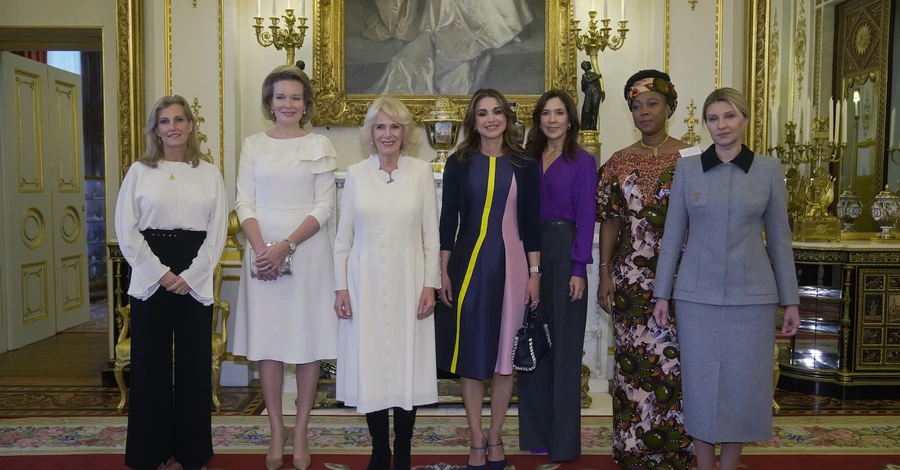 Олена Зеленська зустрілася у Букінгемському палаці з трьома королевами - Каміллою, Ранією і Матильдою