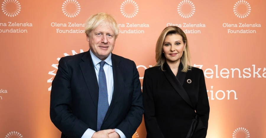 Борис Джонсон пришел на презентацию Фонда Елены Зеленской в Лондоне