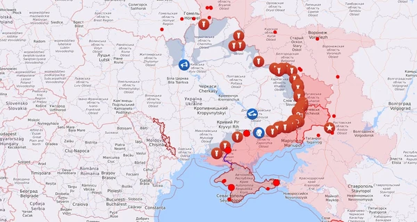 Карта бойових дій в Україні: 07.12.2022