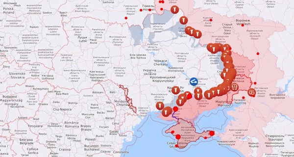 Карта бойових дій в Україні: 08.12.2022