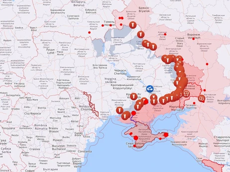 Карта бойових дій в Україні: 08.12.2022
