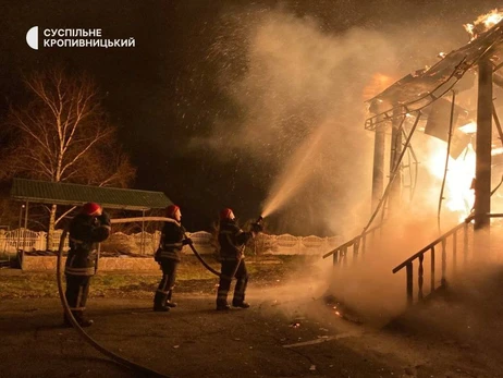 В Кировоградской области сгорела деревянная церковь 19 века