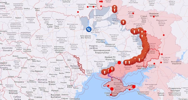 Карта бойових дій в Україні: 12.12.2022