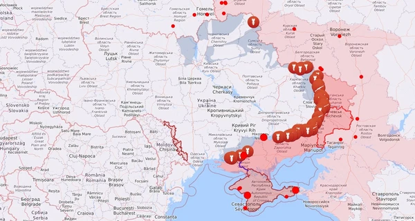 Карта бойових дій в Україні: 13.12.2022