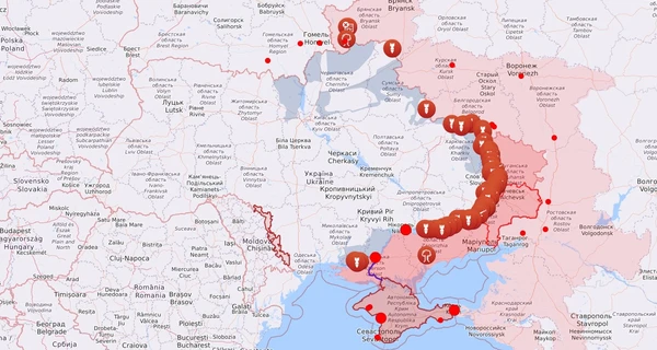 Карта бойових дій в Україні: 14.12.2022