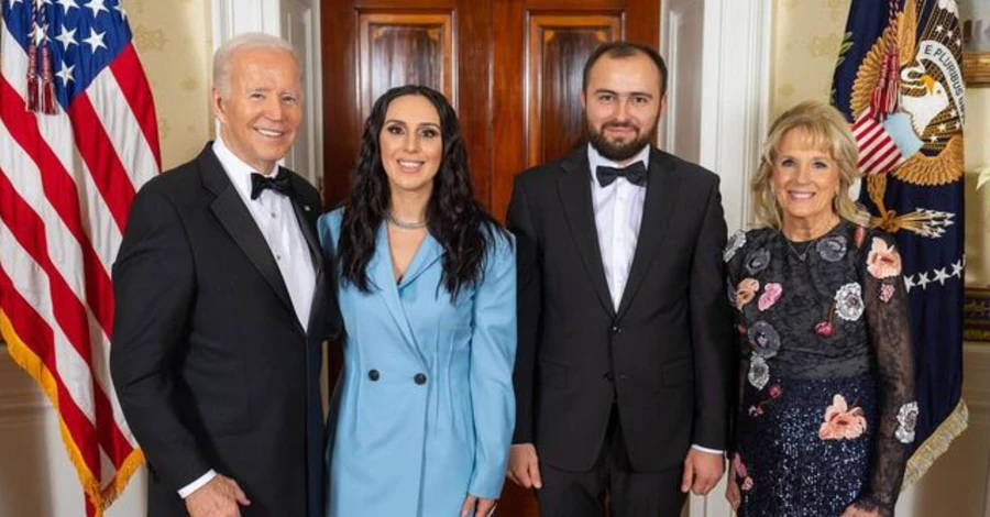 Джамала с мужем посетила Белый дом и встретилась с Джо и Джилл Байденами