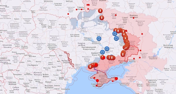 Мапа бойових дій в Україні: 19.12.2022