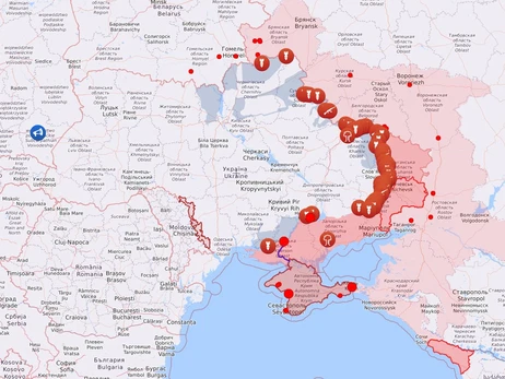 Карта боевых действий в Украине: 24.12.2022