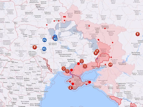 Карта боевых действий в Украине: 01.01.2023