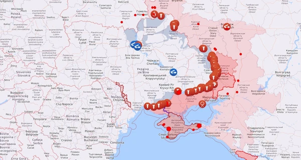 Карта бойових дій в Україні: 03.01.2023