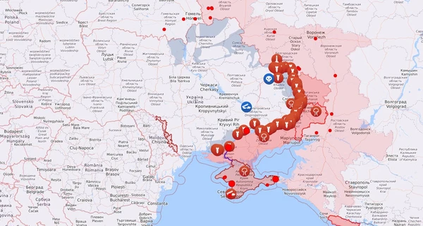Карта боевых действий в Украине: 08.01.2023