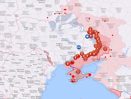 Карта боевых действий в Украине: 08.01.2023