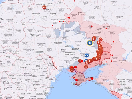 Карта боевых действий в Украине: 09.01.2023