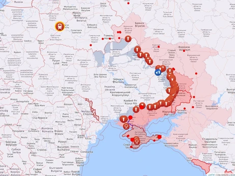 Карта боевых действий в Украине: 11.01.2023