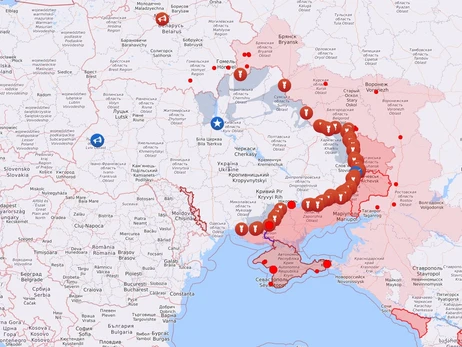 Карта боевых действий в Украине: 12.01.2023