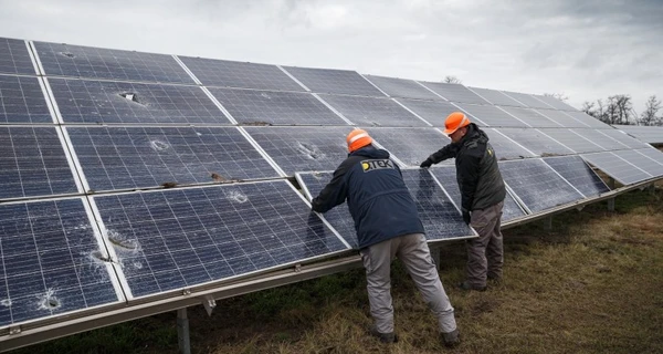  ДТЭК восстанавливает работу солнечной электростанции в Херсонской области 