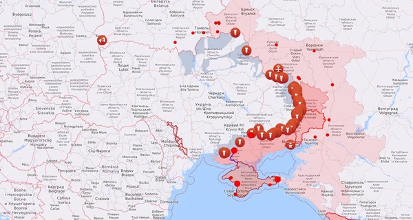 Мапа бойових дій в Україні: 13.01.2023