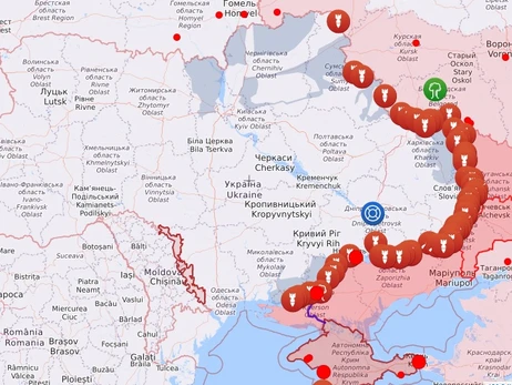 Карта боевых действий в Украине: 16.01.2023