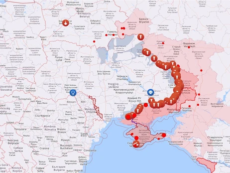 Карта боевых действий в Украине: 17.01.2023
