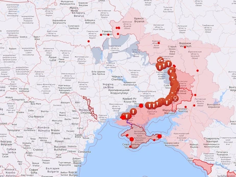 Карта боевых действий в Украине: 18.01.2023
