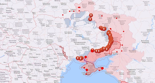 Карта боевых действий в Украине: 01.02.2023