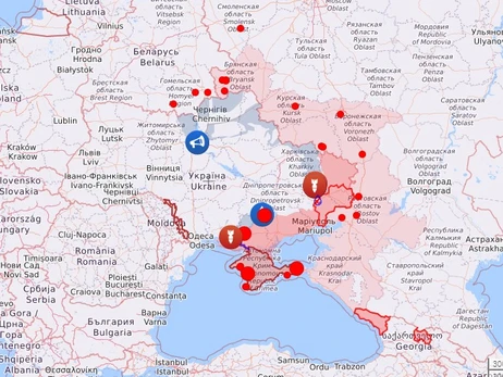Карта боевых действий в Украине: 02.02.2023