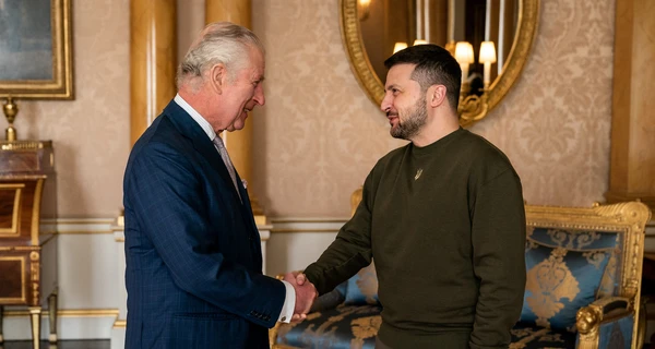 Король Чарльз III встретился с президентом Зеленским в Букингемском дворце