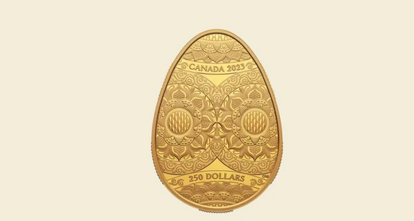 Монетный двор Канады передаст Украине всю выручку от продажи монет с писанкой