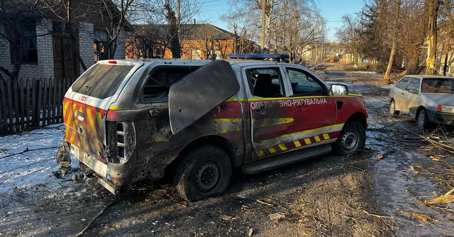 На Харківщині група рятувальників потрапила під обстріл росіян, є постраждалий
