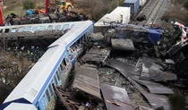 Столкновение поездов в Греции