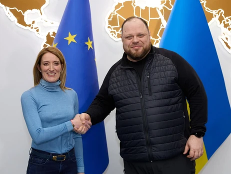 Стефанчук встретился в Киеве с главой Европарламента - обсудили санкции для РФ и 