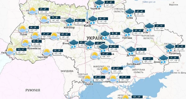 Погода в Україні на 7 березня: на півдні до 14 градусів тепла
