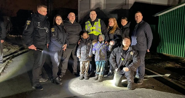 Під Києвом поліція та добровольці всю ніч шукали 7-річних близнюків