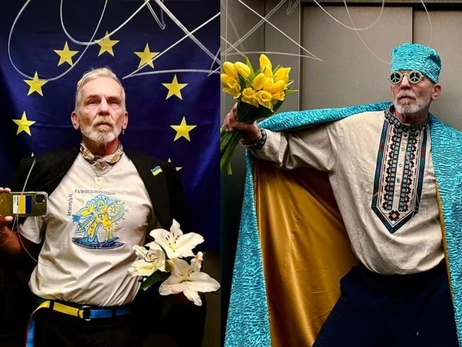 Немецкий стилист продолжает делать фото в лифте в поддержку украинцев, несмотря на угрозу судебным иском
