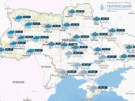 Погода в Україні 3 квітня: мокрий сніг на заході та дощі по всій країні