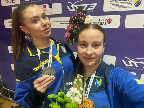 Украинки впервые завоевали серебро чемпионата Европы U-21 в настольном теннисе