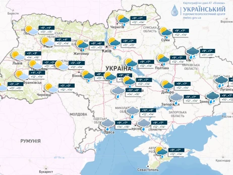 Погода в Украине 13 апреля: потеплеет до 16 градусов